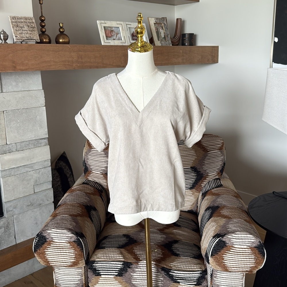 Madewell Collette Corduroy Drapey Top - Picture 8 of 10